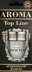 Картонный ароматизатор Top Line №47 по мотивам Invictus