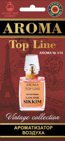 Картонный ароматизатор Top Line №v10 по мотивам Sikkim