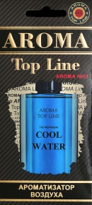 Картонный ароматизатор Top Line №51 по мотивам Cool Water